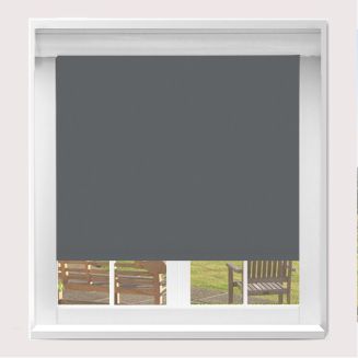 Banlight Duo Fr Blackout Charcoal Blockout Roller Blind