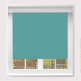 Banlight Duo Fr Blackout Turquoise Blockout Roller Blind