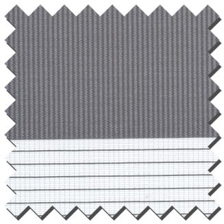 Senses Mirage Essence Mid Grey Roller Blind With White Cassette
