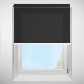 Polaris Black Grip Fit Roller Blind