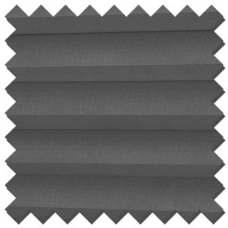 Intu Hive Blackout Black Pleated Blind With White Cassette