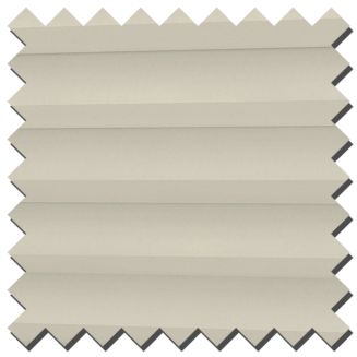 Intu Hive Blackout Cream Pleated Blind With White Cassette