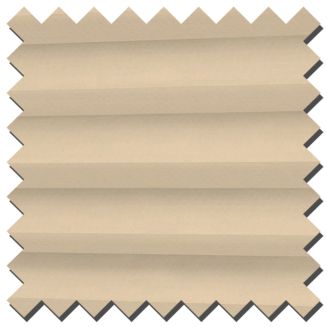 Intu Hive Plain Barley Pleated Blind With White Cassette