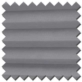 Intu Hive Plain Concrete Pleated Blind With White Cassette