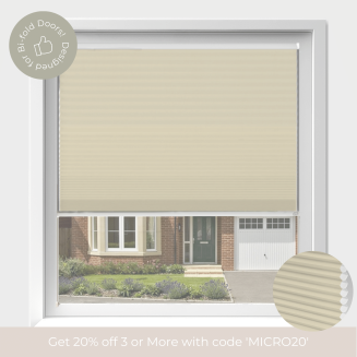 Intu Micro Hive Cream Pleated Blind