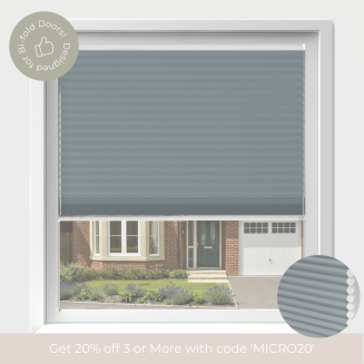 Intu Micro Hive Grey Pleated Blind