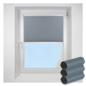 Intu Astral Blackout Lake Blue Pleated Blind
