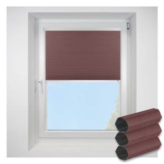 Intu Astral Blackout Red Rust Pleated Blind