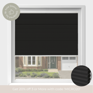 Intu Micro Pittsburgh Blackout Charcoal Honeycomb Pleated Blind