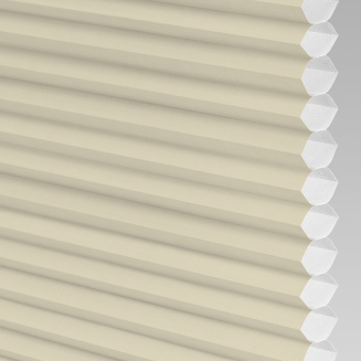 Intu Micro Hive Cream Pleated Blind