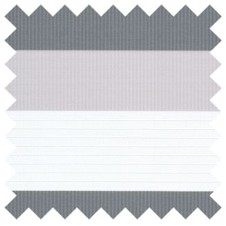 Senses Mirage Lustre Chrome Roller Blind With White Cassette