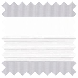 Senses Mirage Lustre White Roller Blind With White Cassette