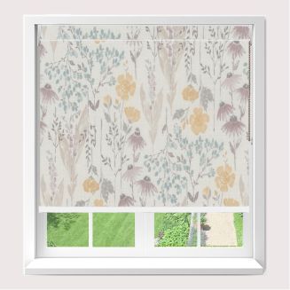 Open Cassette 70 Meadowflower Grape Roller Blind  