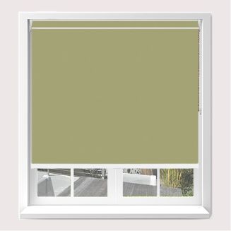 Open Cassette 40mm Banlight Duo Fr Blackout Green Roller Blind