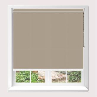 Open Cassette 40mm Splash Hessian Roller Blind