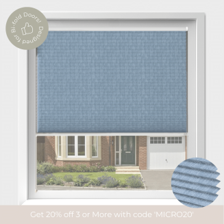 Intu Micro Radiance Asc Atlantic Blue Pleated Blind