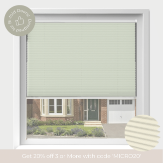Intu Micro Ribbons Asc Cream Pleated Blind