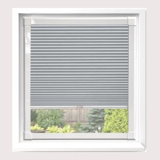 Hive Blackout White Pleated Blind With White Frame