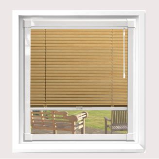Wood Effect Beech  Perfect Fit Venetian Blind  