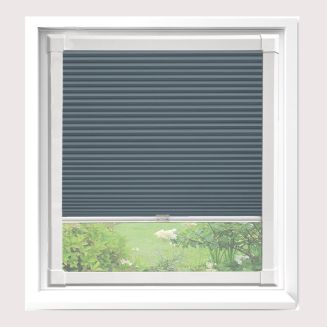 Astral Blackout Lake Blue Perfect Fit Pleated Blinds