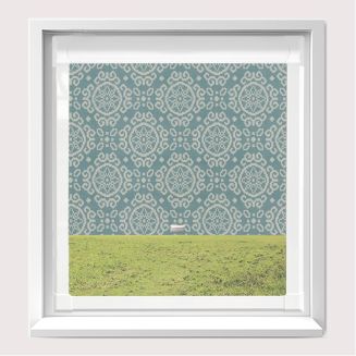 Casablanca Smokey Blue Perfect Fit Roller Blind