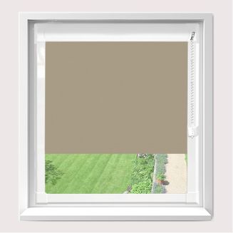 Chain Operated Banlight Duo FR Sand Perfect Fit Roller Blind  