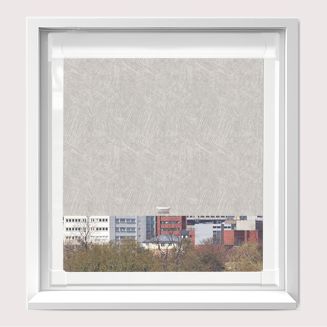 Romany Blackout Light Grey Perfect Fit Roller Blind