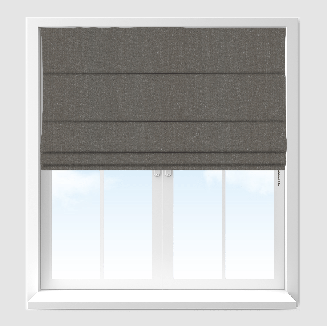 Glimmer Charcoal Roman Blind