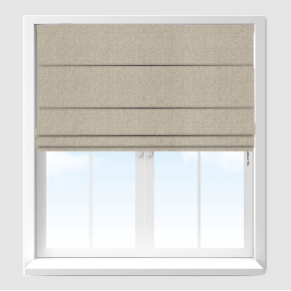 Glimmer Shell Roman Blind
