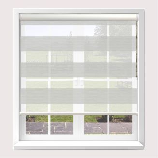 Senses Mirage Aura Silver Roller Blind With White Cassette