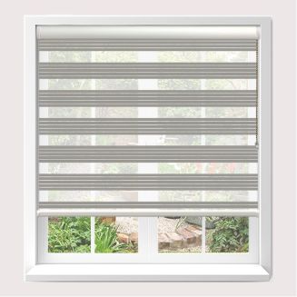 Senses Mirage Balance Grey Roller Blind With White Cassette