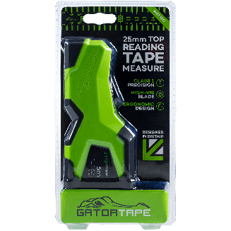 GATORTAPE Precision 5m Top Reading Tape Measure 25mm Blade (Scale in Centimetres) | Easy & Accurate Internal Measurements