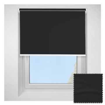 Open Cassette Banlight Duo fr Black Roller Blind With White Cassette