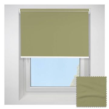 Open Cassette 40mm Banlight Duo Fr Blackout Green Roller Blind
