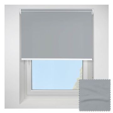 Open Cassette 40mm Splash Grey Whisper Roller Blind
