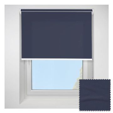 Open Cassette 40mm Splash Indigo Roller Blind