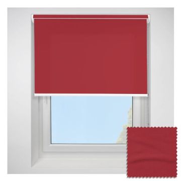 Open Cassette 40mm Splash Scarlett Roller Blind