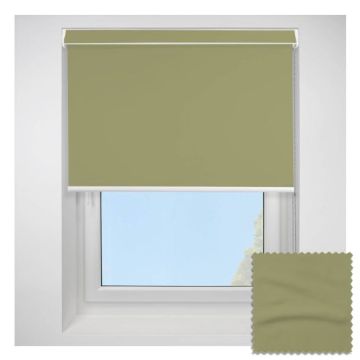 Open Cassette 70mm Banlight Duo Fr Blackout Green Roller Blind