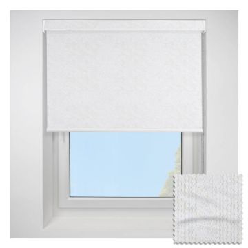 Open Cassette 70mm Romany Blackout White Roller Blind