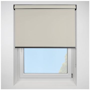 Open Cassette 70 Urban fr Beige Roller Blind With Anthracite Cassette