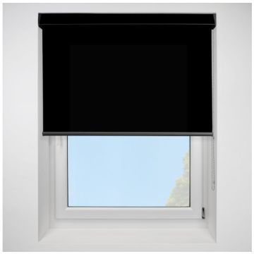 Open Cassette 70 Urban fr Black Roller Blind With Black Cassette