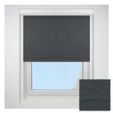 Banlight Duo Fr Blackout Anthracite Blockout Roller Blind