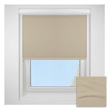 Banlight Duo Fr Blackout Beige Blockout Roller Blind