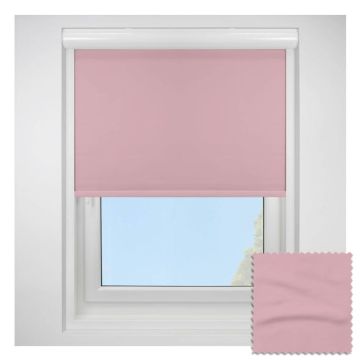 Banlight Duo Fr Blackout Pink Blockout Roller Blind