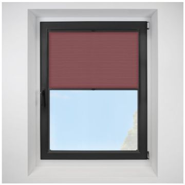 hudson1 Burgundy FITtoFRAME Honeycomb Pleated Blind