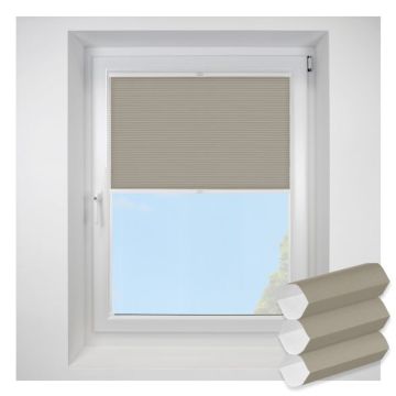hudson1 Fawn FITtoFRAME Honeycomb Pleated Blind