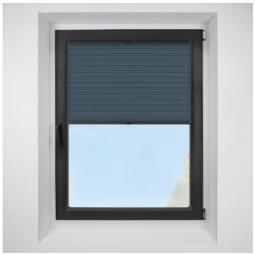 hudson1 Royal Blue FITtoFRAME Honeycomb Pleated Blind