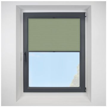Lexington Spring FITtoFRAME Honeycomb Pleated Blind with Anthracite Frame