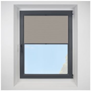 Tribeca Blackout Camel FITtoFRAME Honeycomb Pleated Blind with Anthracite Frame
