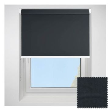 Polaris Black Grip Fit Roller Blind